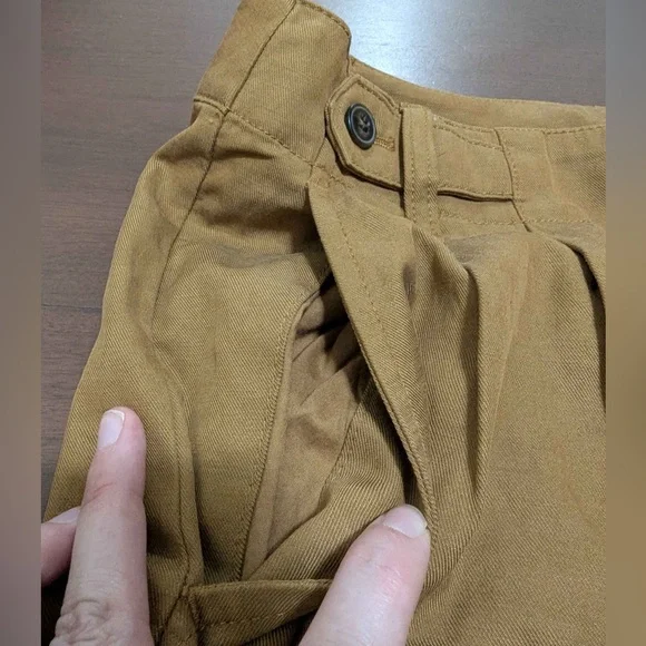 Madewell Harlow Wide-Leg Pant in Acorn - Picture 9 of 16